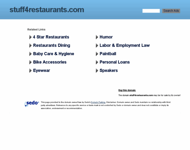 Stuff4restaurants.com thumbnail