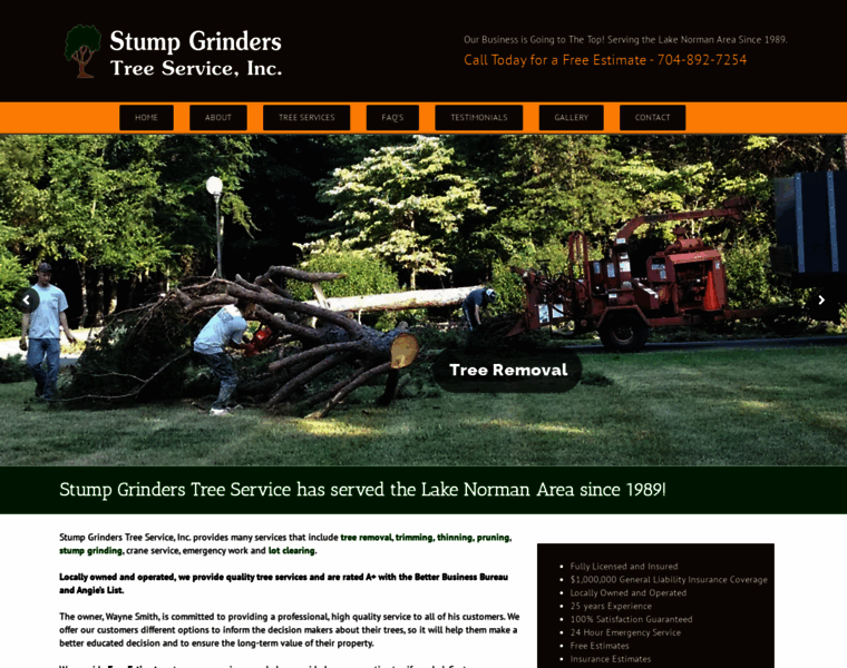 Stumpgrinderstreeservice.com thumbnail