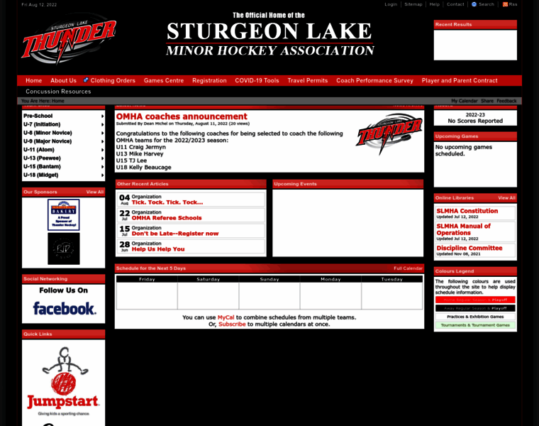 Sturgeonthunderhockey.ca thumbnail