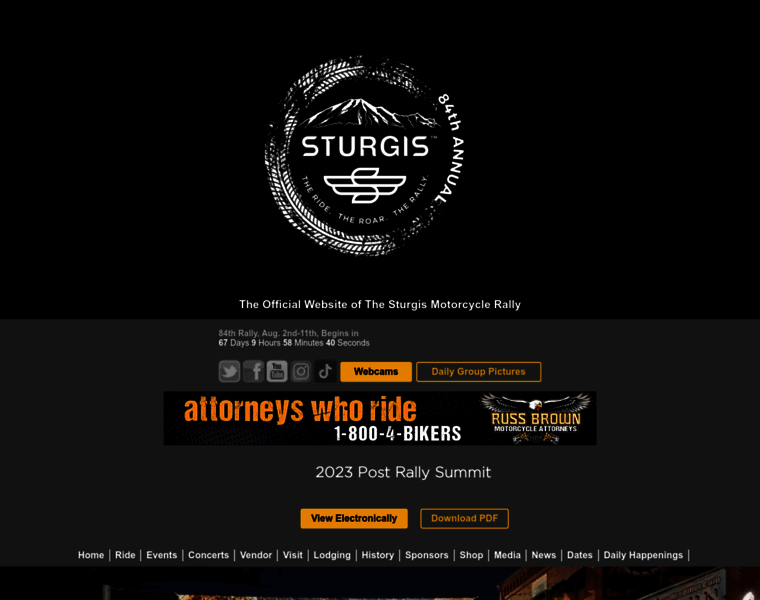 Sturgismotorcyclerally.com thumbnail