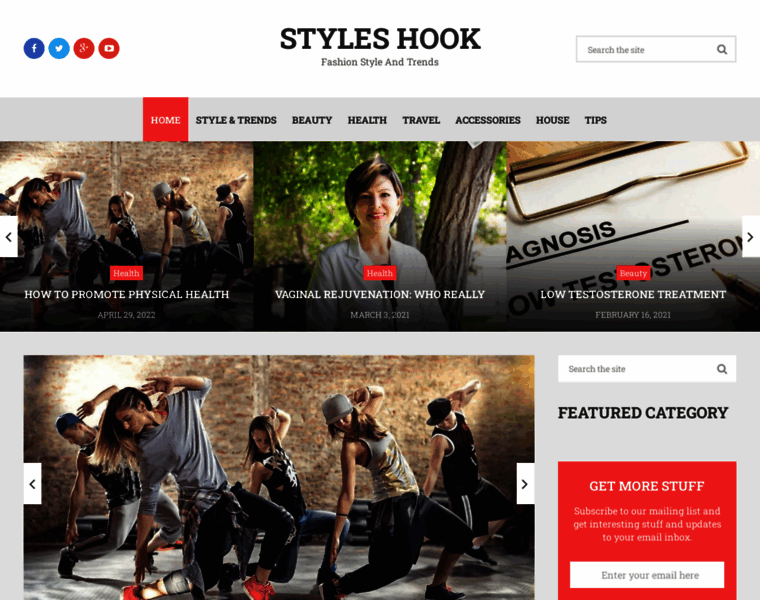Styleshook.com thumbnail