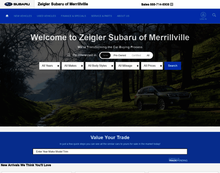 Subarumerrillville.com thumbnail