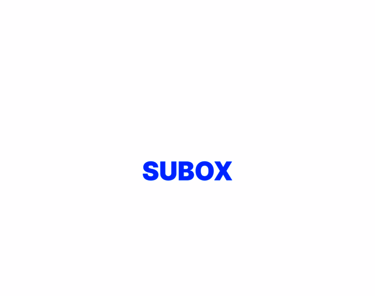 Subox.co.kr thumbnail