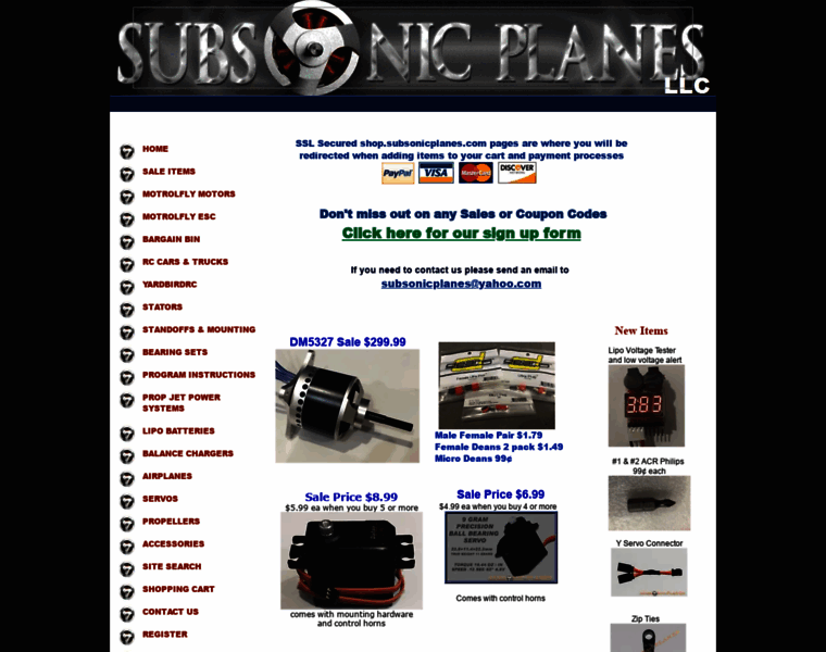 Subsonicplanes.com thumbnail