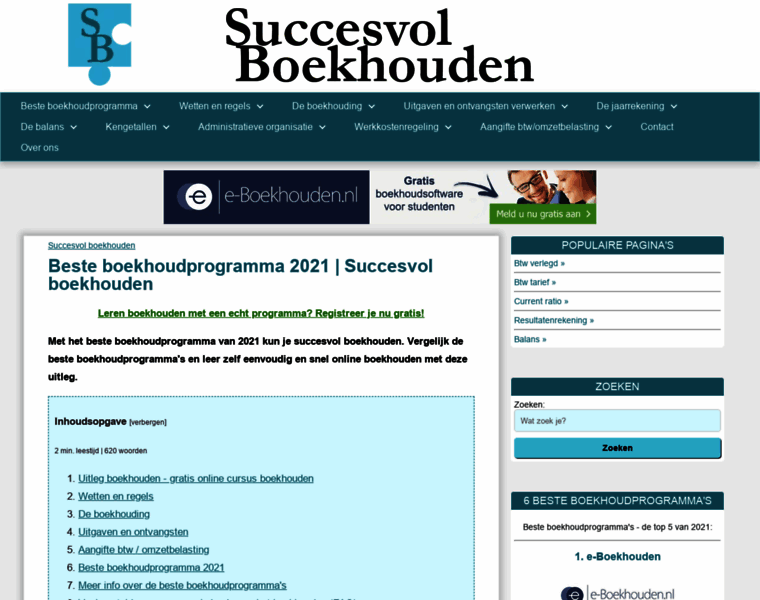 Succesvolboekhouden.nl thumbnail
