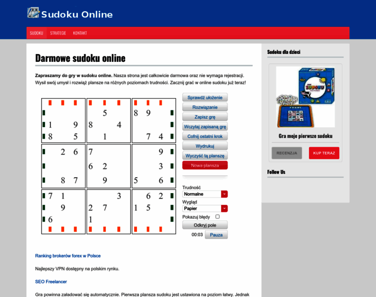 Sudoku-lamiglowki.com thumbnail