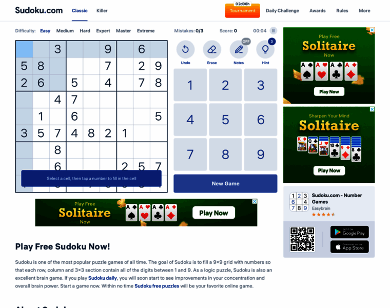 Sudoku.com thumbnail