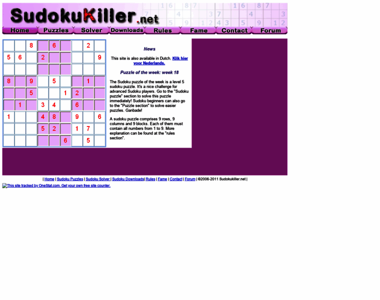 Sudokukiller.net thumbnail