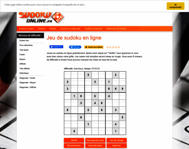Sudokuonline.fr thumbnail