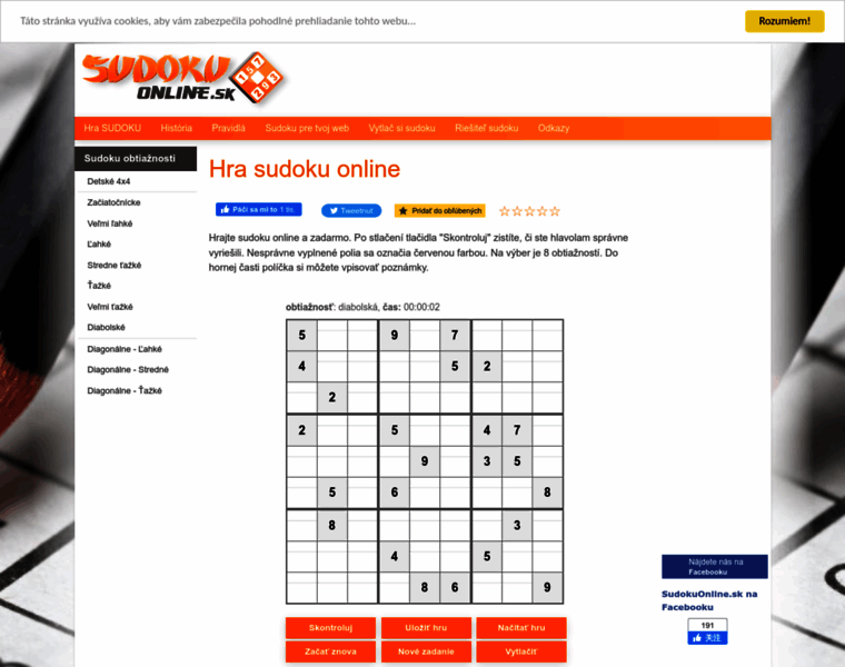 Sudokuonline.sk thumbnail