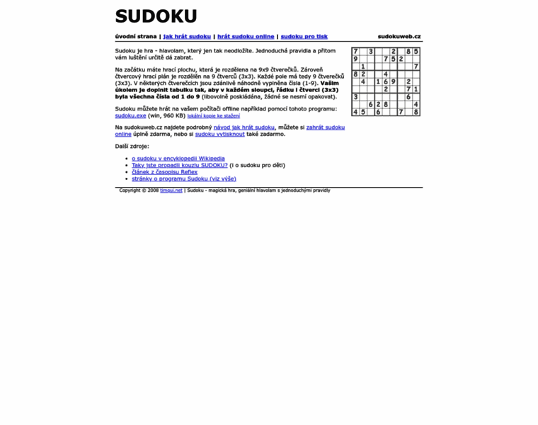 Sudokuweb.cz thumbnail