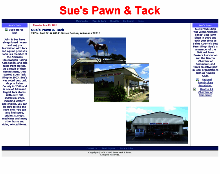 Suespawn-tack.com thumbnail