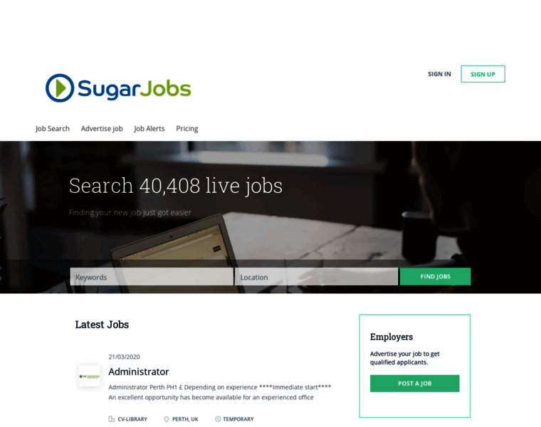Sugarjobs.co.uk thumbnail
