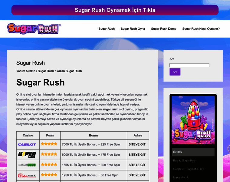 Sugarrushoyna.com thumbnail
