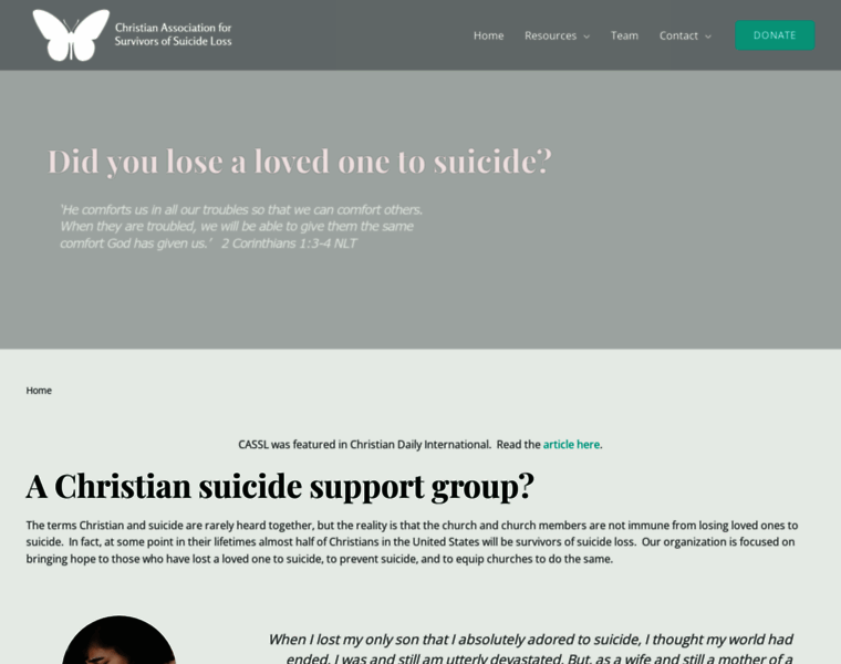 Suicideloss.org thumbnail Suicideloss.org thumbnail