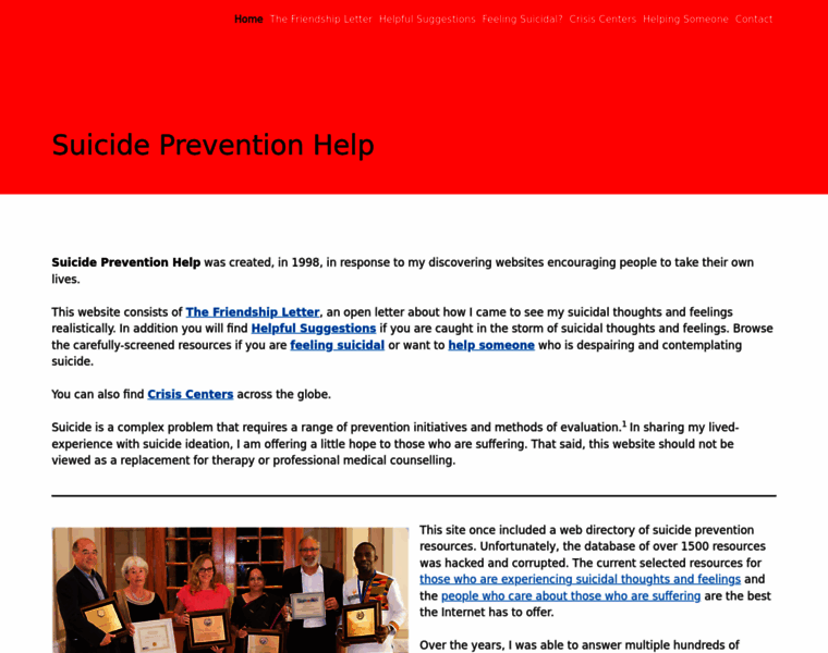 Suicidepreventionhelp.com thumbnail