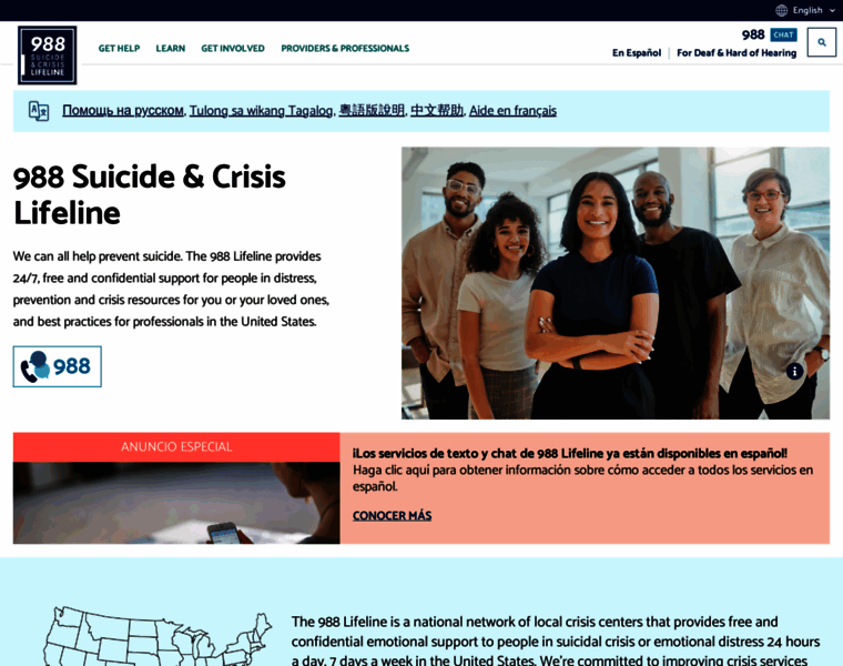 Suicidepreventionlifeline.org thumbnail
