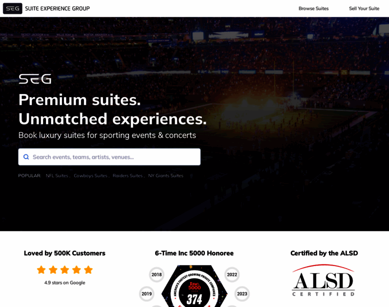 Suiteexperiencegroup.com thumbnail