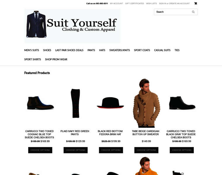 Suityourselfmenswear.com thumbnail
