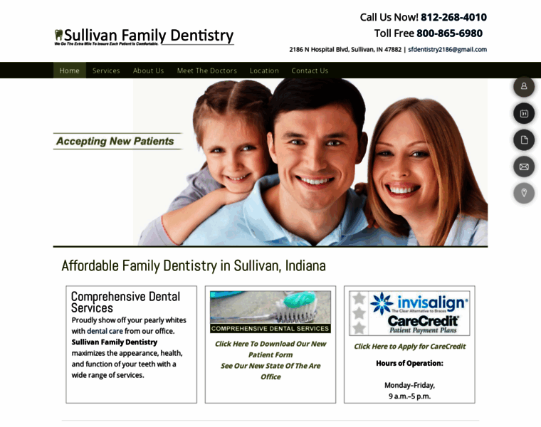 Sullivanfamilydentistryindiana.com thumbnail