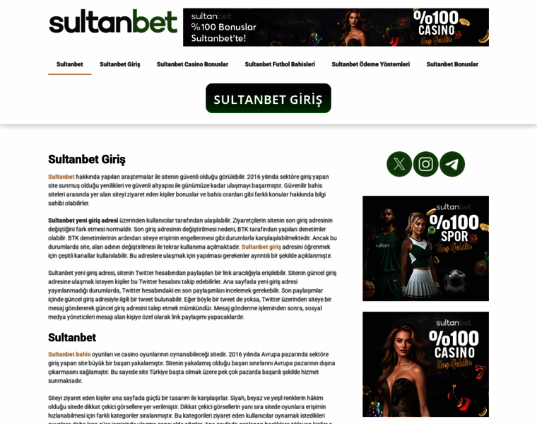 Sultanbetgirisadresi.pro thumbnail