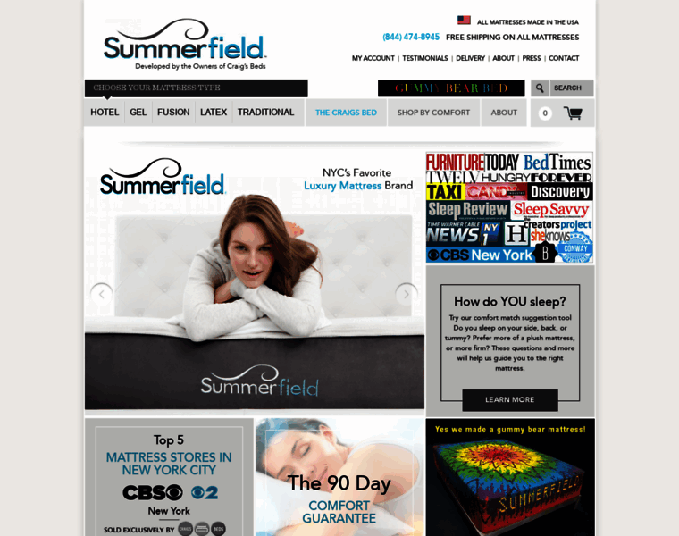 Summerfieldmattress.com thumbnail