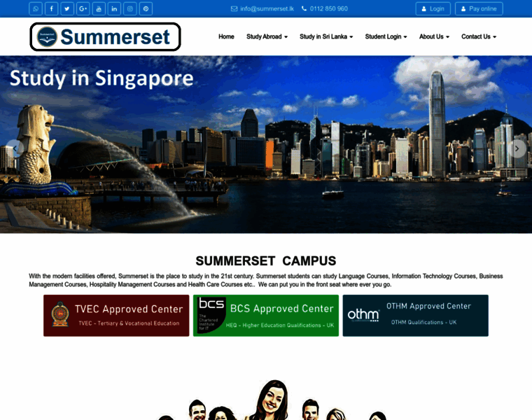 Summersetcollege.com thumbnail