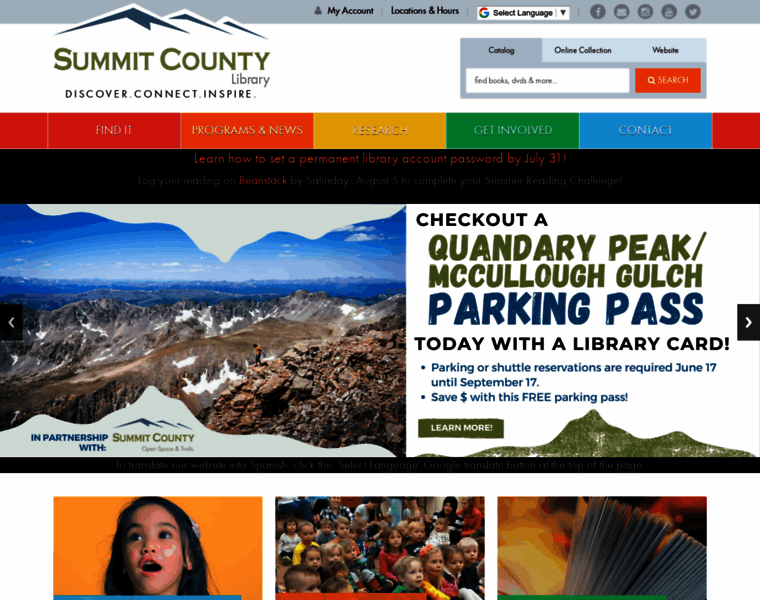 Summitcountylibraries.org thumbnail