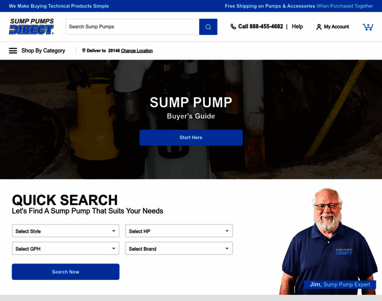 Sumppumpsdirect.com thumbnail