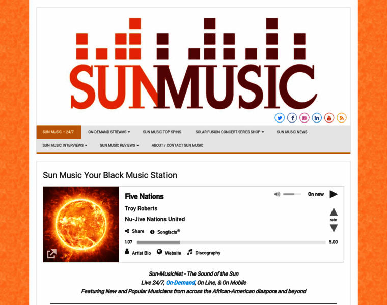 Sun-music.net thumbnail