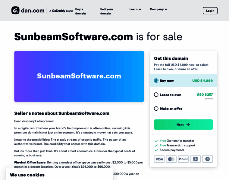 Sunbeamsoftware.com thumbnail