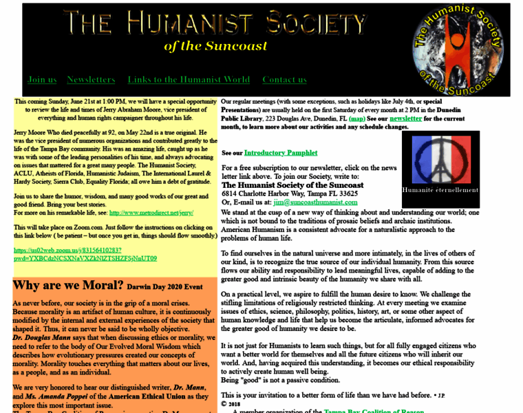 Suncoasthumanist.com thumbnail