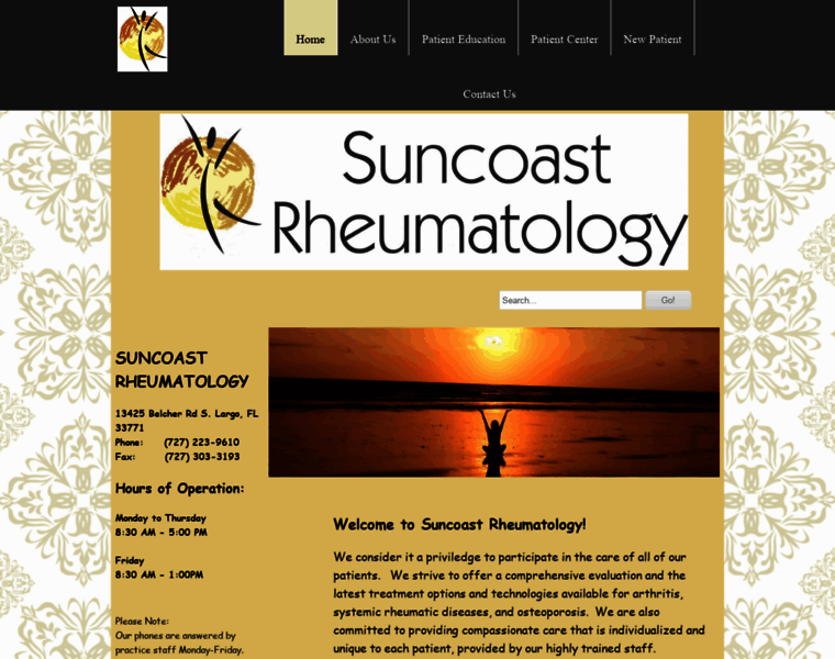 Suncoastrheumatology.com thumbnail