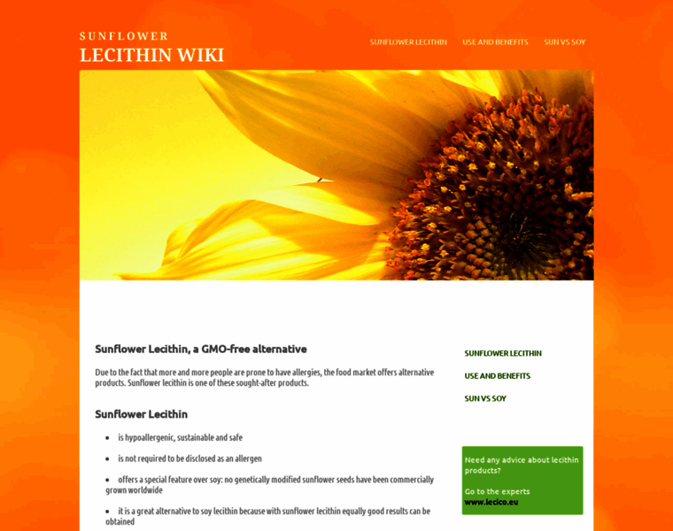 Sunflower-lecithin.com thumbnail