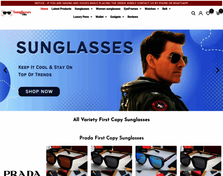 Sunglassesvilla.com thumbnail