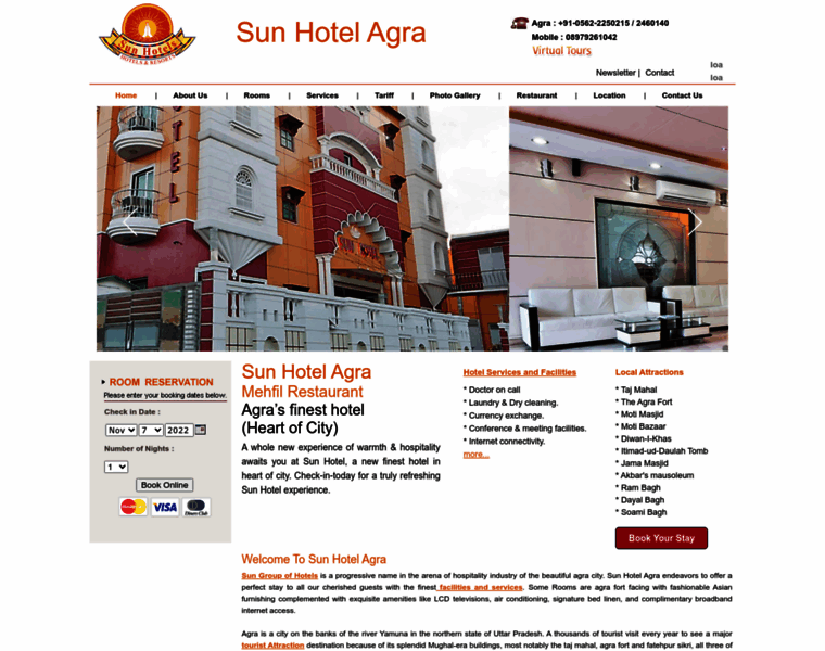 Sunhotelagra.com thumbnail
