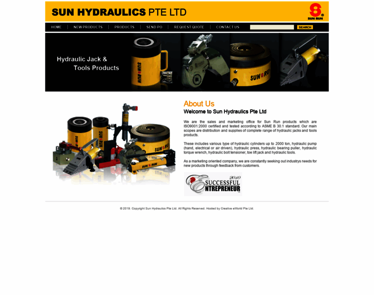 Sunhydraulics.com.sg thumbnail