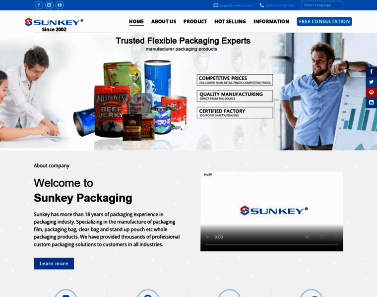 Sunkeypackaging.com thumbnail Sunkeypackaging.com thumbnail
