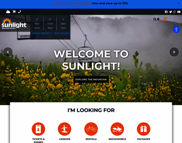 Sunlightmtn.com thumbnail