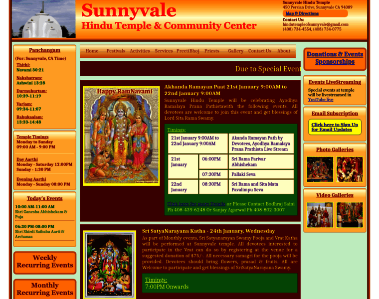 Sunnyvale-hindutemple.org thumbnail