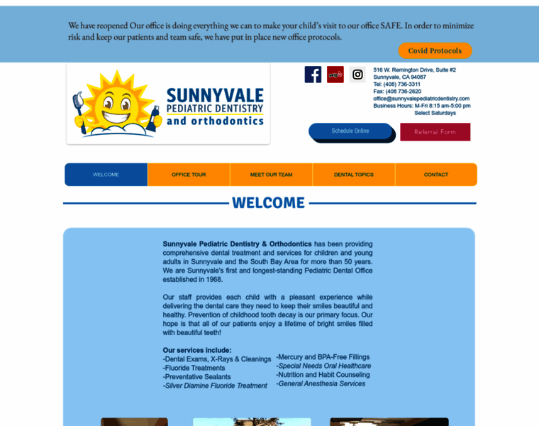 Sunnyvalepediatricdentistry.com thumbnail