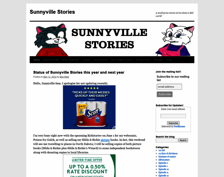 Sunnyvillestories.com thumbnail