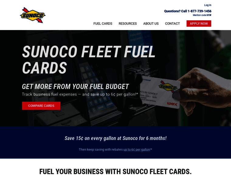 Sunocofleetcards.com thumbnail