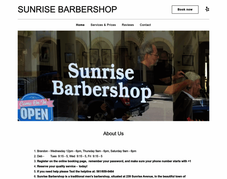 Sunrisebarbershop.com thumbnail