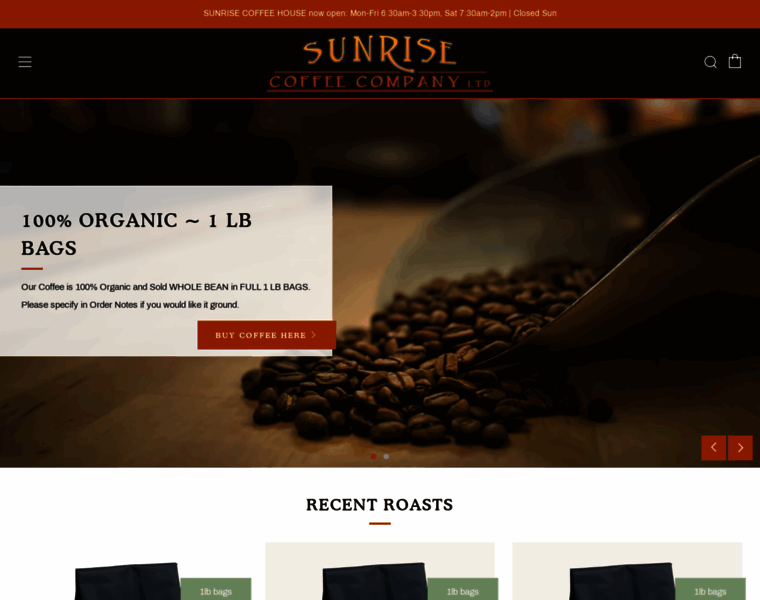 Sunrisecoffee.net thumbnail