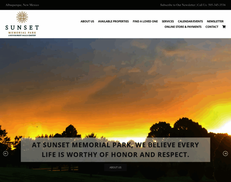 Sunset-memorial.com thumbnail