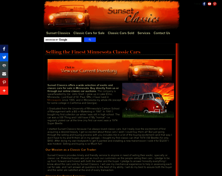 Sunsetclassics.com thumbnail