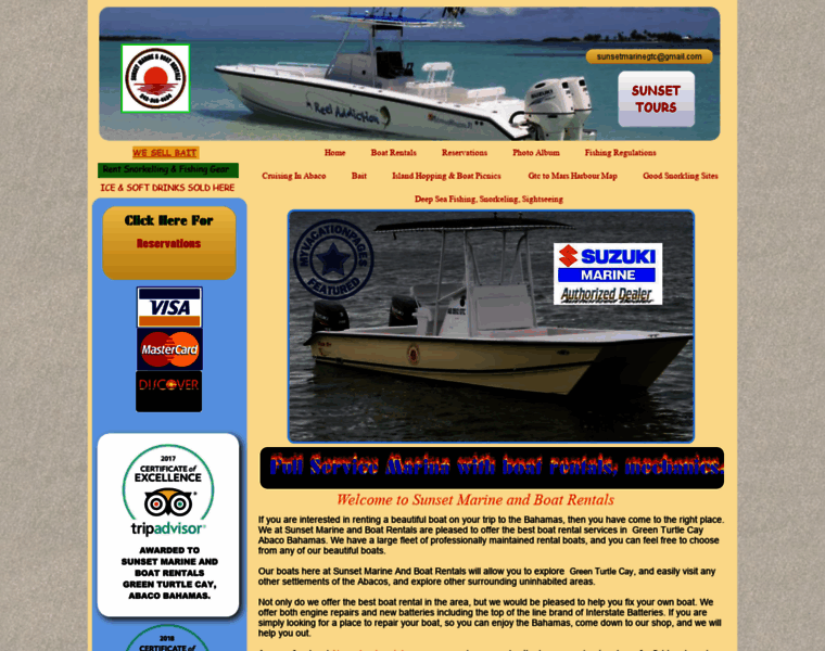 Sunsetmarineandboatrentals.com thumbnail