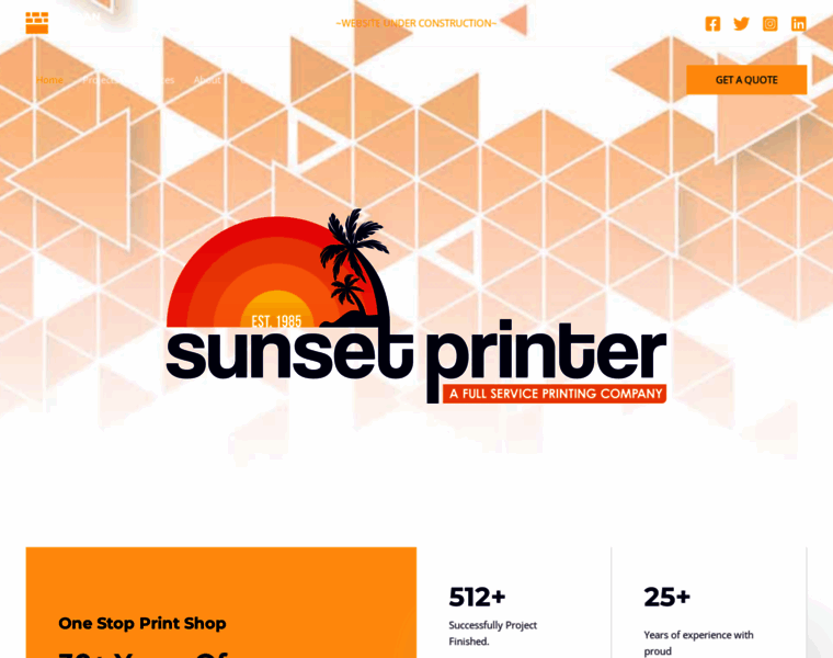 Sunsetprinter.com thumbnail