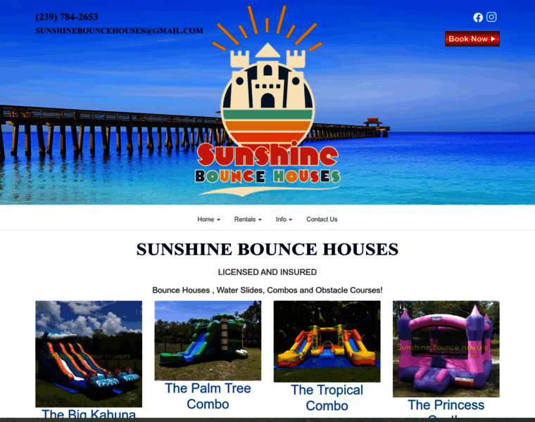 Sunshinebouncehouses.com thumbnail